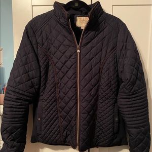Royalty For Me Navy Blue Quilted Jacket